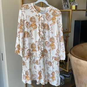 Hinge Ruffle Shift Dress